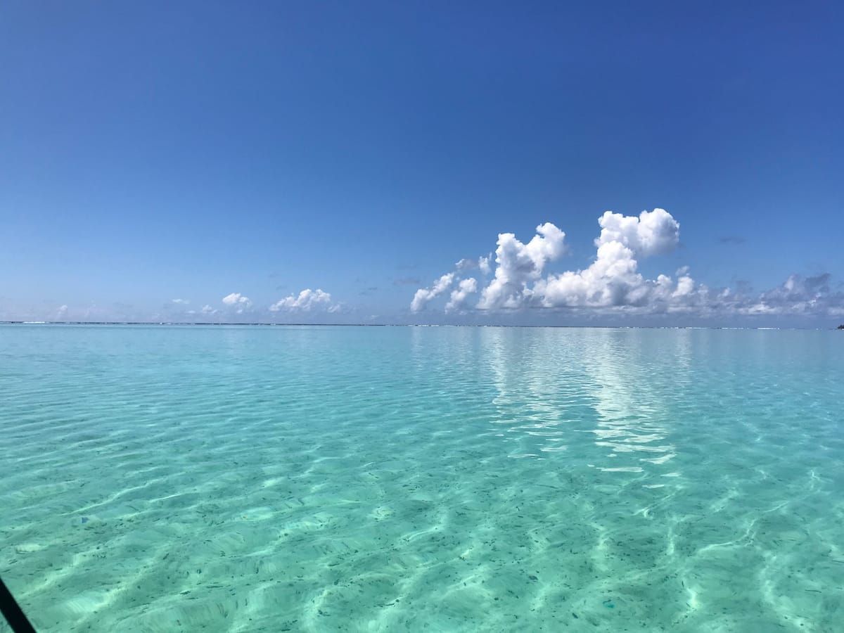 Eau turquoise du lagon